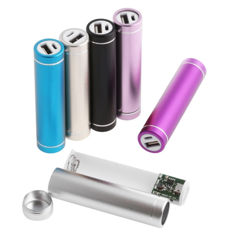 1 PC Metal 5V USB Power Bank Case Kit 1X 18650 Battery Charger Box DIY For Cell Phone