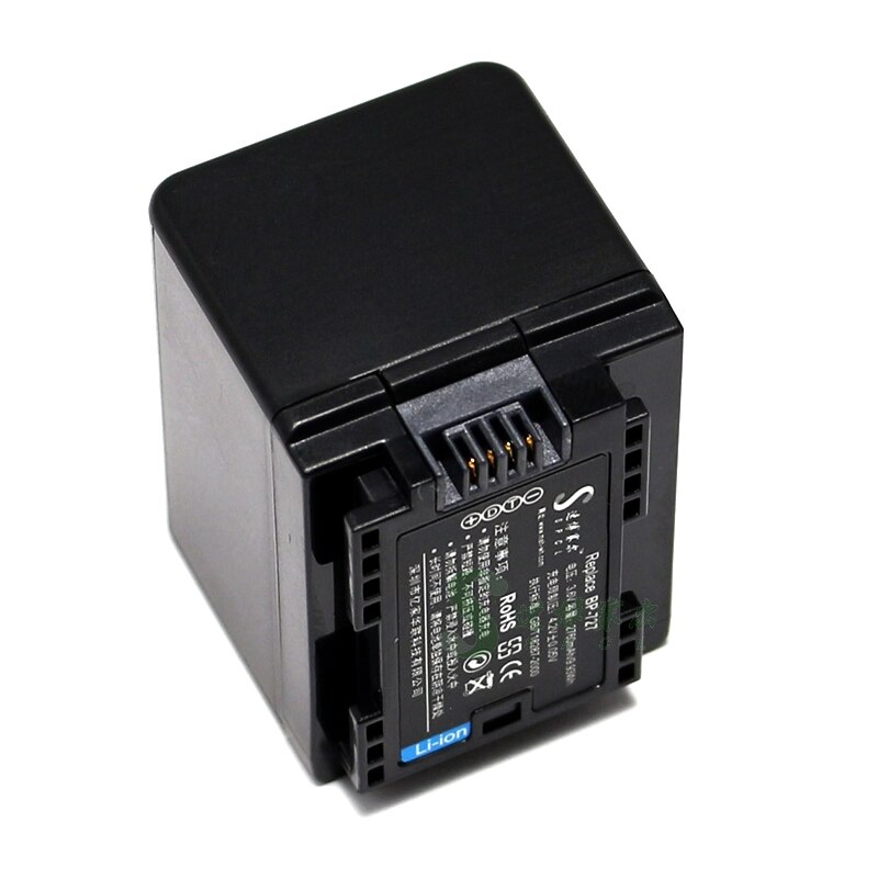 BP-727 Battery for Canon LEGRIA HF R86 R806 R76 R706 R66 R47 R48 R406 R36 R38 R506 M52 M60 Camcorder Compatible BP-709 BP-718