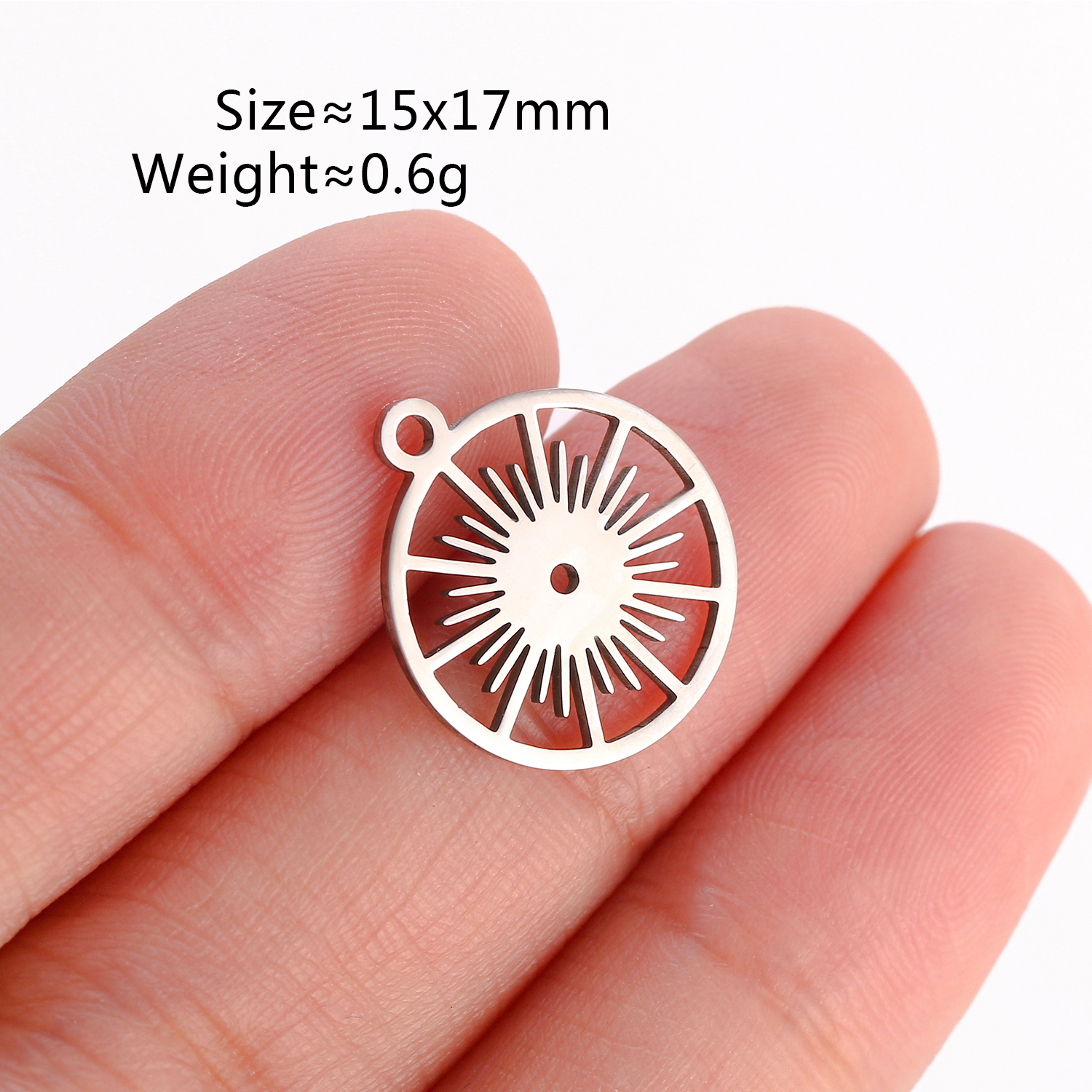Breloques lune, soleil et étoile en acier inoxydable, 5 pièces, accessoires de fabrication de bijoux, fournitures, collier, Bracelet, pendentifs célestes, résultats: Couleur or jaune pâle