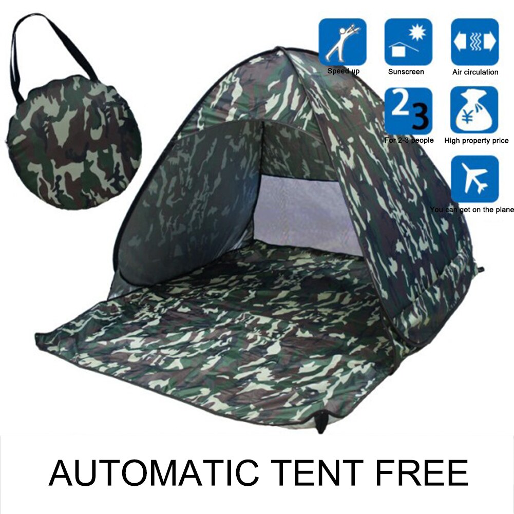 Beach Tent Automatic Instant Lightweight Outdoor UV Protection Camping Fishing Tent Cabana Sun Shelter Beach Shelter