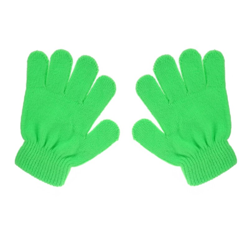 Leuke Geen Kras Wanten Acryl Handschoenen Voor 1-3 Jaar Baby Jongens Meisjes 7 Opties: green