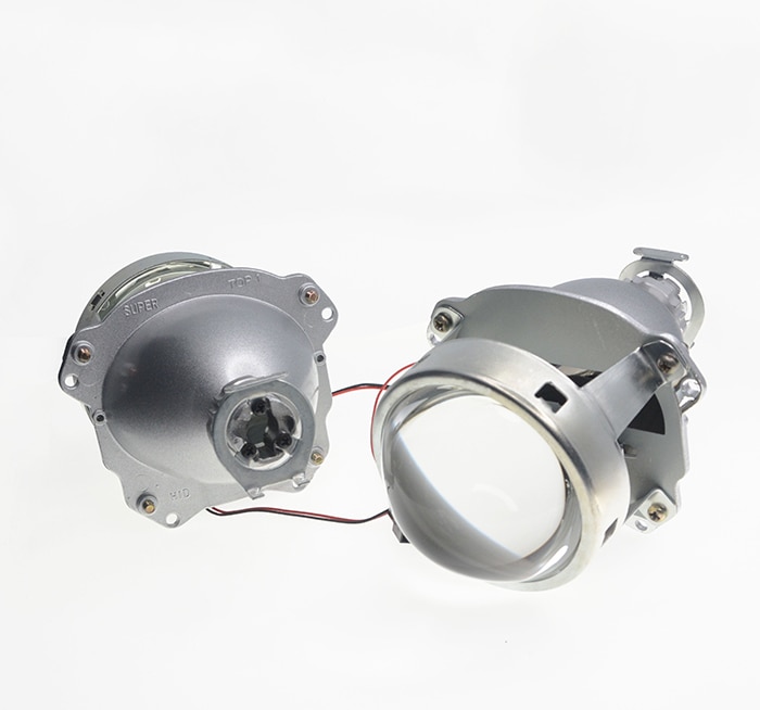 DS Universal 3 pulgadas WST, proyector de Faro, lente H4 H7, enchufe para bricolaje, lámpara de reequipamiento para motocicleta, Bombilla HID de luz alta y baja