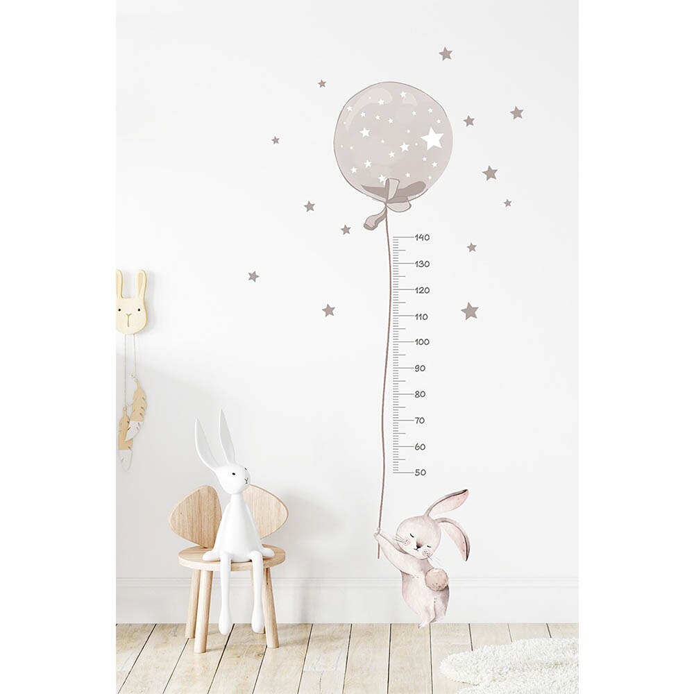 Home Decor Wall Stickers Decorative Height Measuring Wallpaper For Kids Room Stature Baby Child Growth Chart Rabbit Meter Rulers: MODEL 14