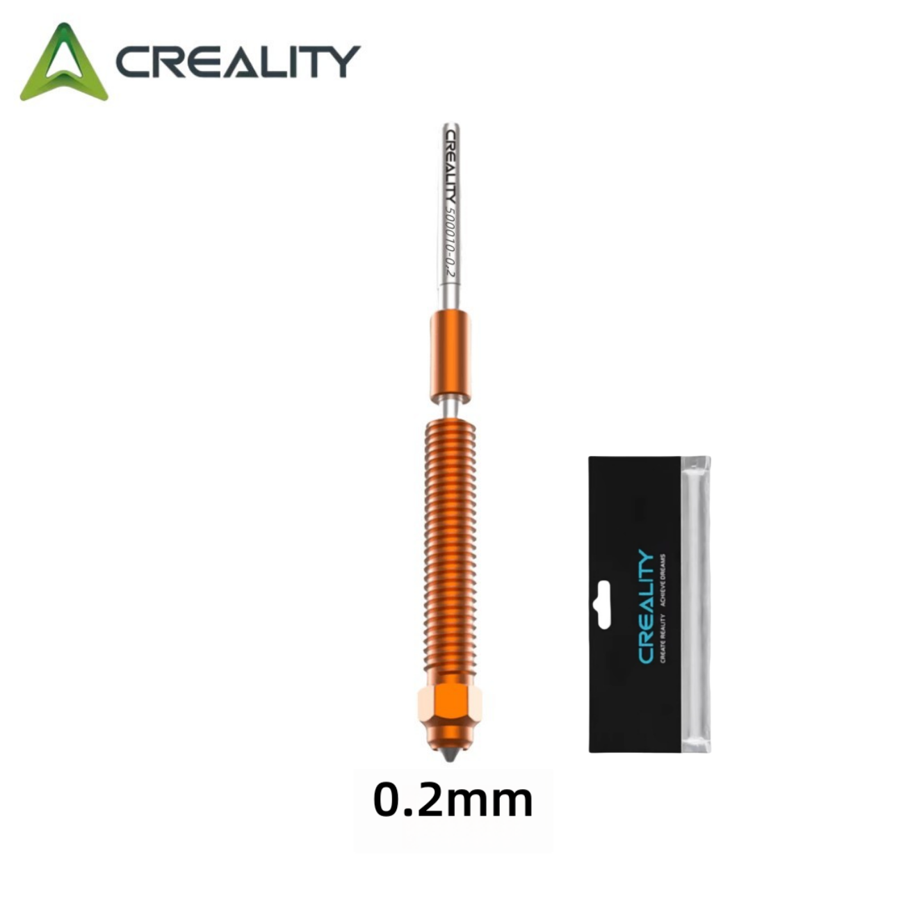 Creality K2 Plus Hi Combo 3D Printer Accessory "Unicorn" K2P Quick-Swap Nozzle All-metal Easy to Assemble and Disassemble: 2.25mm / WHITE