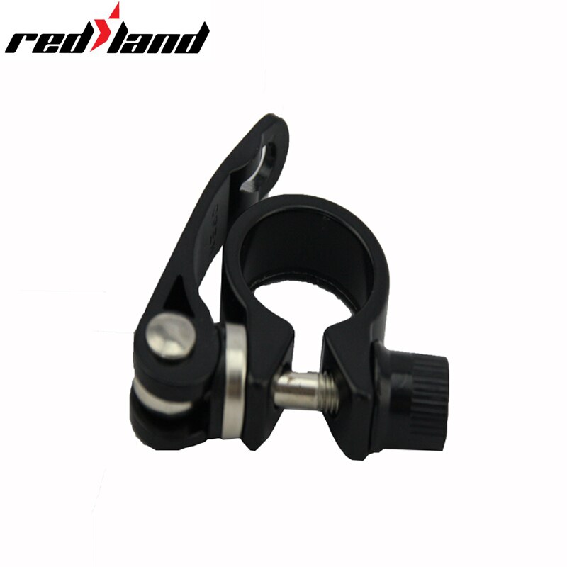 Fahrrad Sattelklemme Mit Schnellspanner - Aluminium Sattelstütze Klemmung 25,4mm Schwarz