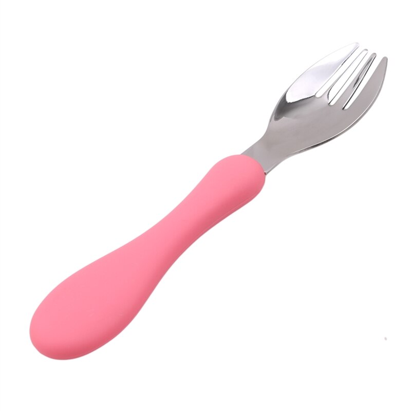 Utensilios para niños, cuchara de postre para niños y bebés, tenedor cuchara de alimentación, vajilla para niños pequeños, cubiertos, utensilios para bebés, vajilla: A 783670