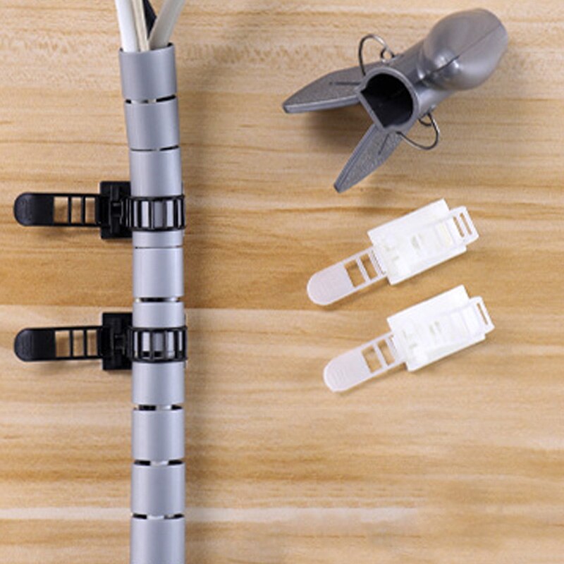 10PC Cable Tie Mounts Adjustable Wire Ties Cable Clips Clamp Plastic Self Adhesive Cable Organizer Fix Holder Cord Management