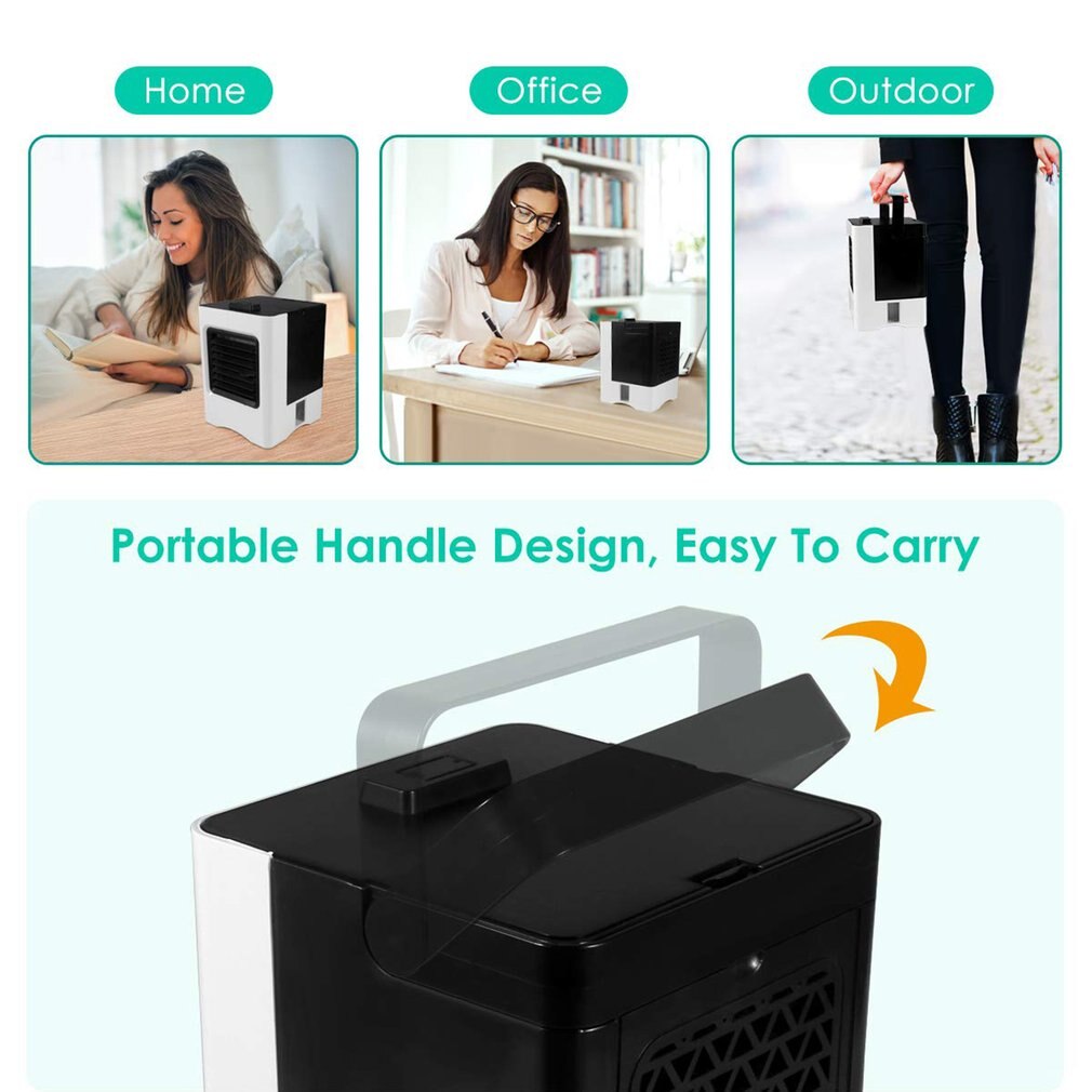 Dormitory Home Office Usb Electric Fan Air Cooler Portable Usb Mini Air Conditioning Fan Air Cooler