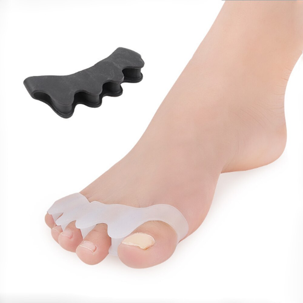 1 Paar Zachte Siliconen Teen Separator Hallux Valgus Corrector Duim Orthesen Bunion Straightener Toe Protector Massager Voetverzorging