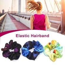 3 stk hår scrunchie elastiske hårbånd gradient farve kvinder piger hovedbeklædning hestehale holder hår tilbehør