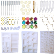 DIY Hanger Sieraden Casting Mallen, Siliconen Hars Sieraden Mallen Set DIY Maken Tool Crafting Hanger Oorbellen