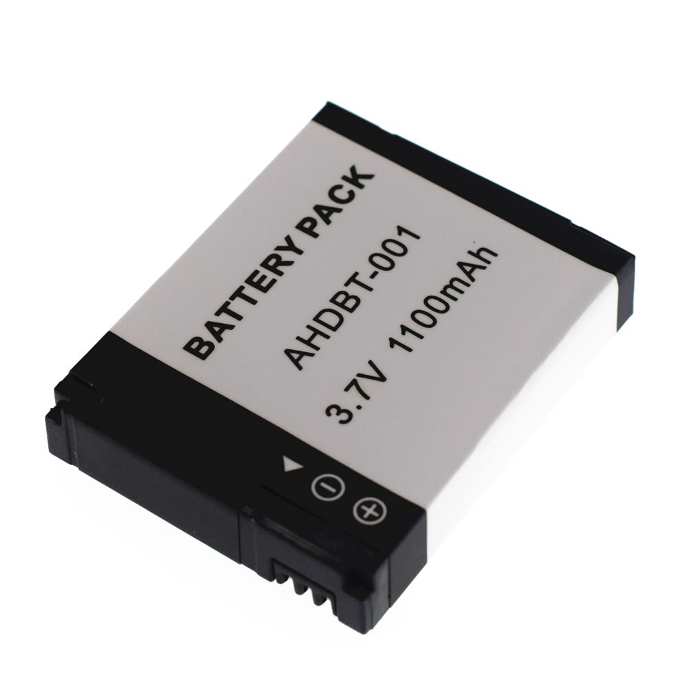 Batterie Li-Ion 2X AHDBT-001 002 pour GoPro Hero 1 2 Go Pro 1080p 960 NIB ABPAK-0014 caméra