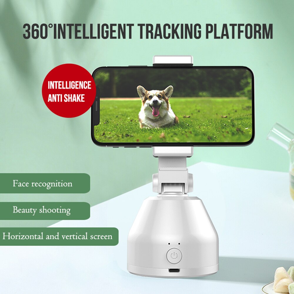 Clever Gimbal Bluetooth Selfie Stock Verfolgung Halfter 360 Grad Drehung Auto Gesicht Verfolgung Smartphone Vlog Schießen Telefon Halfter