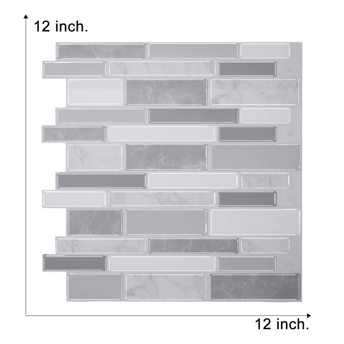 (30.5*30.5 cm) schwarz-weiß gestreifte wandaufkleber, wasserfest, selbstklebend, 3d- effekt, für cafés, dekorative blende, zum abziehen und aufkleben: T80012