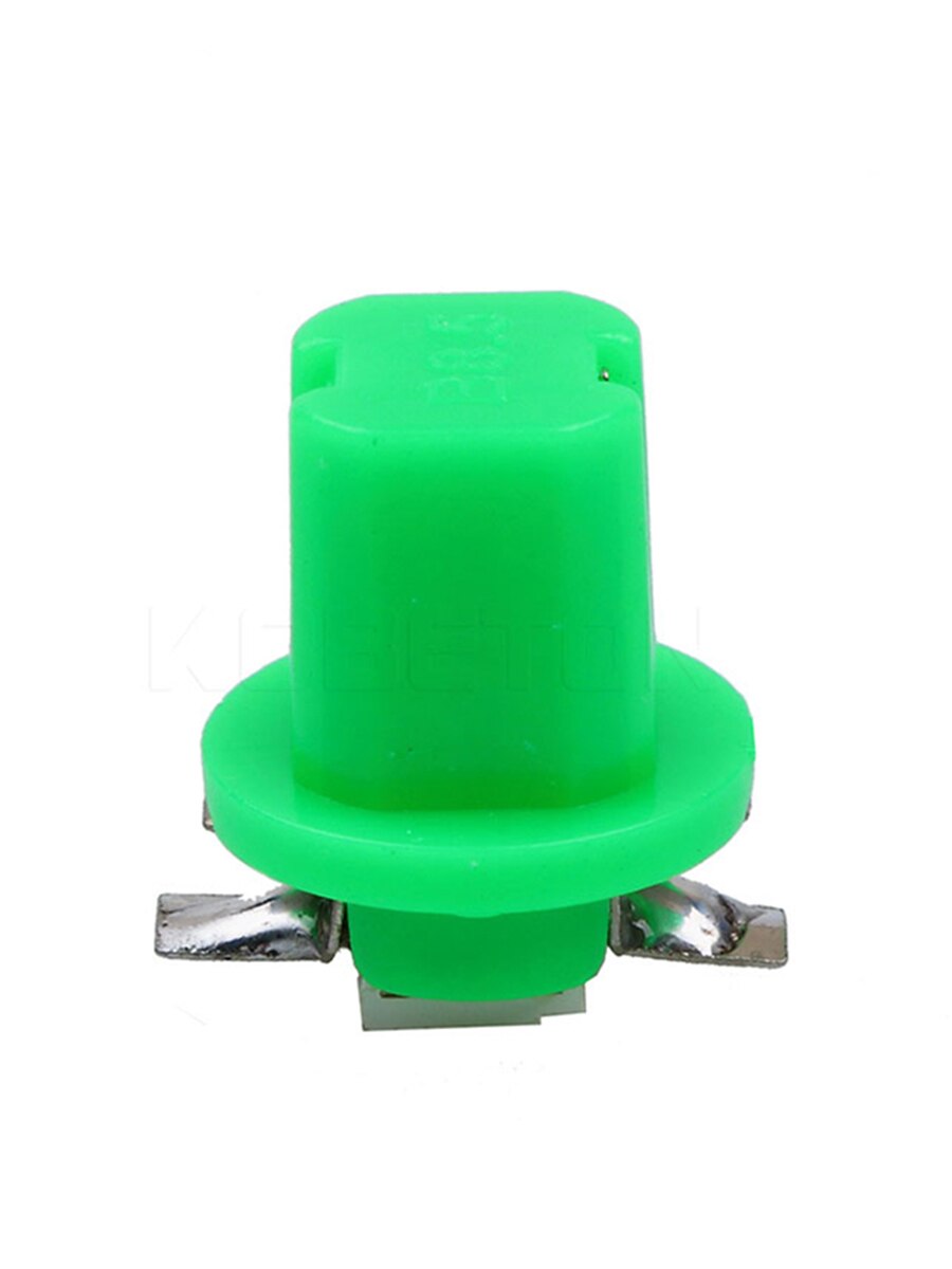 kebedemm 10pcs Instrument lights Car Gauge colorful B8.5D 509T B8.5 5050 Led 1 SMD T5 Lamp Dash Bulb Dashboard instrument Light: Green