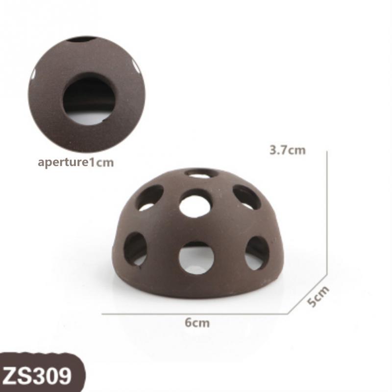 Aquarium Hiding Cave Fish Tank Ornaments Shrimp Cichlid Ceramic DIY Aquatic Landscape Cube Frame Fish Tank Decoration