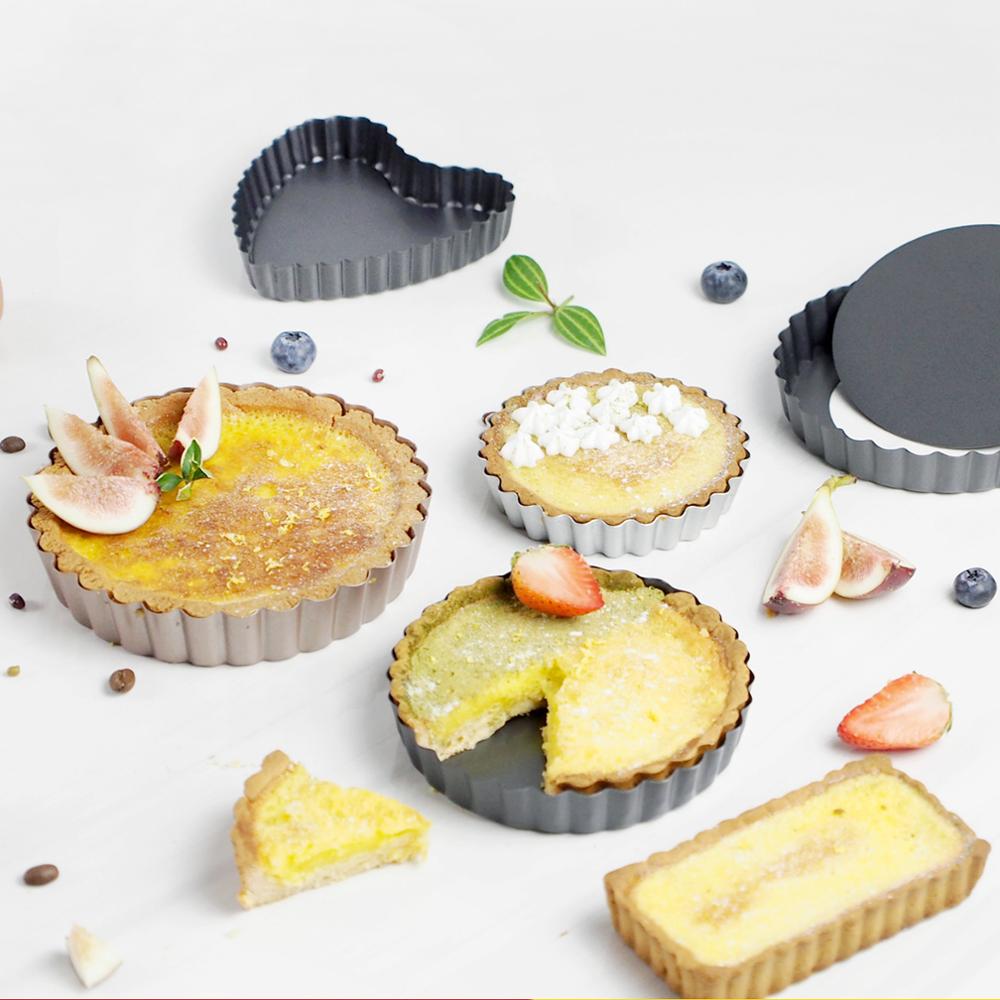 Mini Tart Tins, Quiche Pans with Removable Bottom, Non Stick Mini Tart Pans