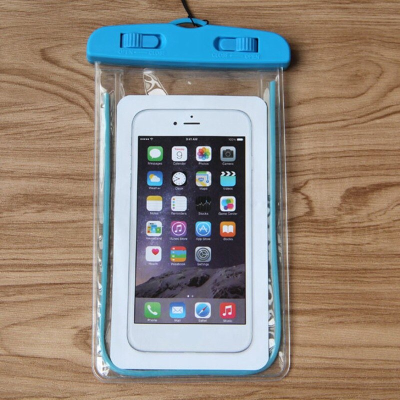 Outdoor Waterproof Phone Bag Luminous Universal Mobile Phone Case For iphone Swimming Surfing With Neck Strap