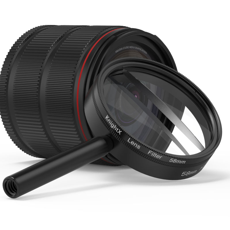 KnightX Prism Filter 49mm 52mm 58mm 67mm Split Diopter Rotating Changeable Number UV CPL ND accessories photography Mobile Phone