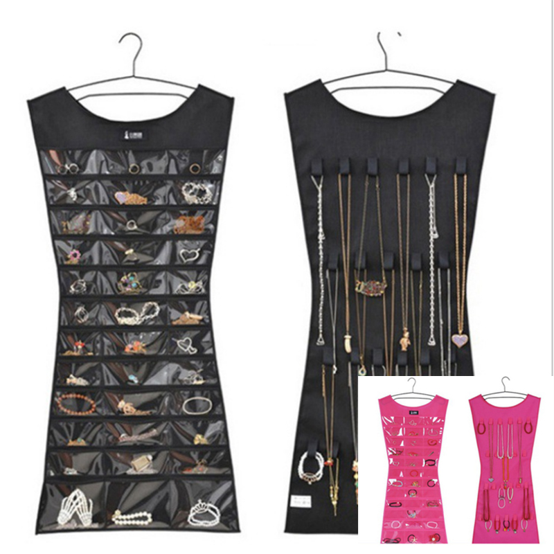 Creatieve Multi-Cell Sieraden Opbergtas Sokken Bh Ondergoed Rektas Creatieve Doorzichtige Hangende Tas Hanger Sieraden Organizer