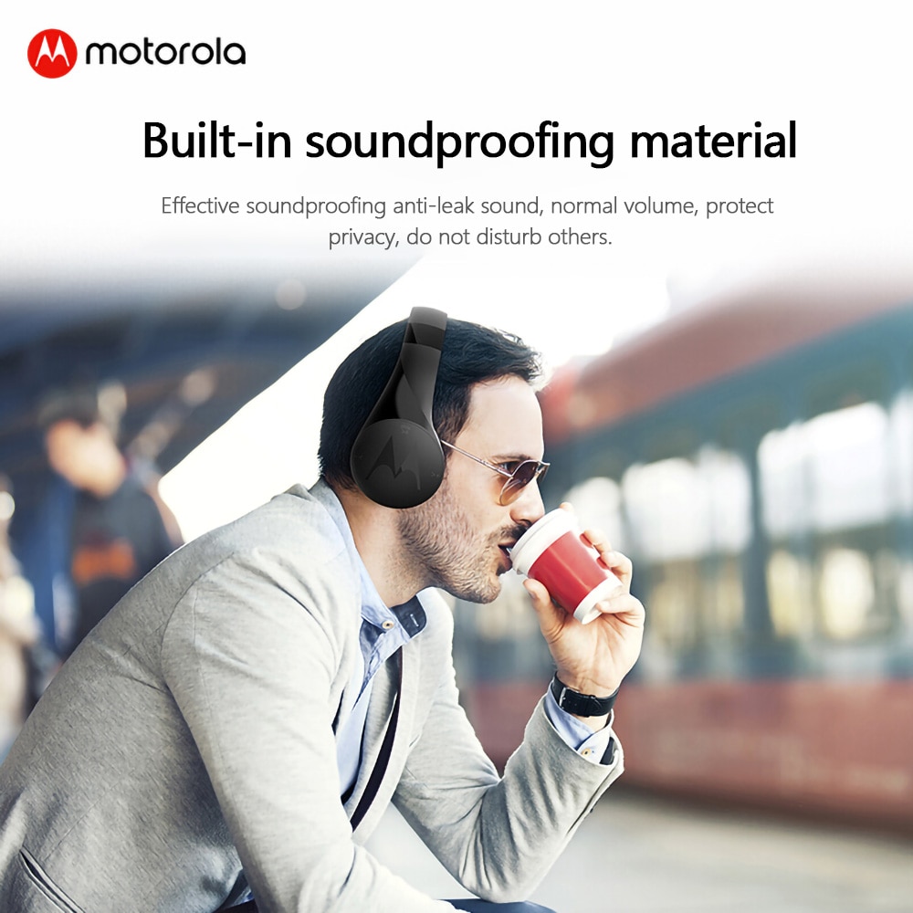Motorola Pulse Escape Plus Bluetooth Hoofdtelefoon Draadloze Game Hoofdtelefoon Wowoofer Stereo Noise-Verlagende Headset Opvouwbare Headset
