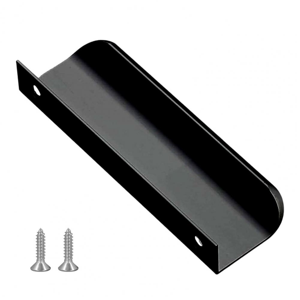 Hidden Cabinet Handle Edge Pulls Furniture Drawer Handles Kitchen Cabinet Door Handle Aluminum Alloy Finger Edge Wardrobe Pull