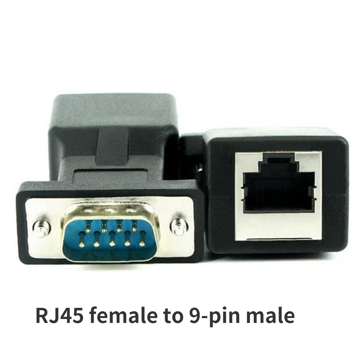 Rj45 naar 9-pins vrouwelijke adapter, rj45 naar db9pin mannelijke db9 vrouwelijke rj45 naar rs232 netwerkpoort naar seriële poort db9 pin: WHITE