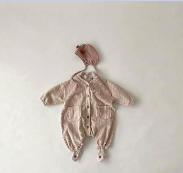 iiniim Babyrompertje voor jongens en meisjes, fleece dier, overall met