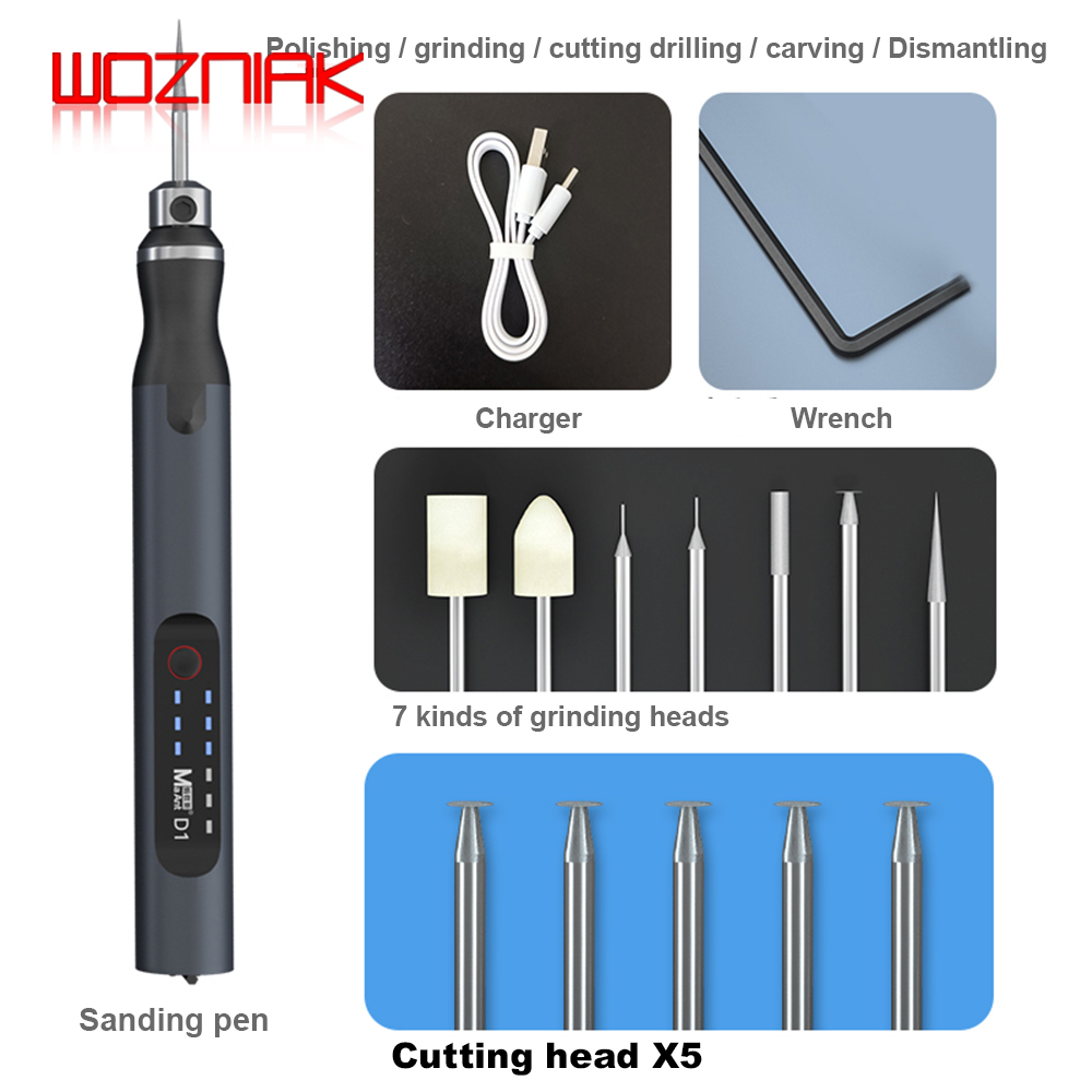 MaAnt D1 Intelligent Charging Grinding Pen Polishing Grinding Cutting Drilling Carving Disassembly Face Lattice Cutting Tools