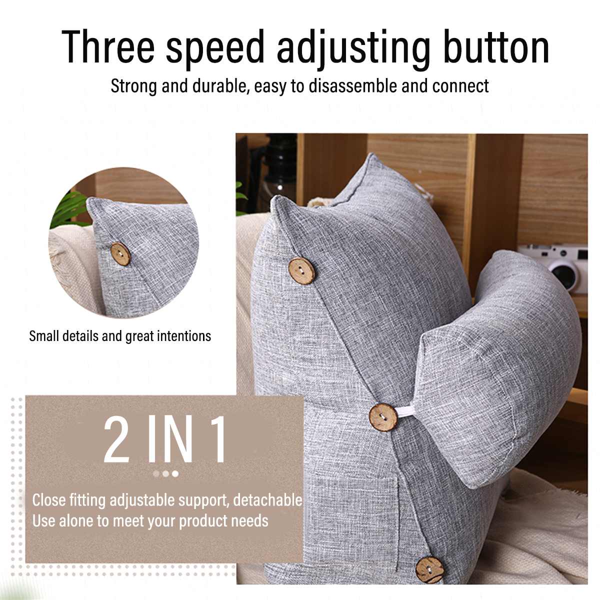 45cm stereo sovesofa trekantet ryglæn pude talje pude vaskbar sofa hvile husholdning soveværelse sengetøj