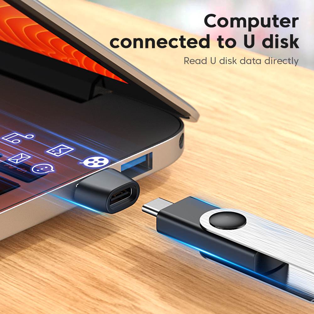 1/3/5szt Adapter USB na typ C OTG Konwerter USB C męski na USB typu c żeński do Macbooka Xiaomi Samsung S21 USBC OTG Connector