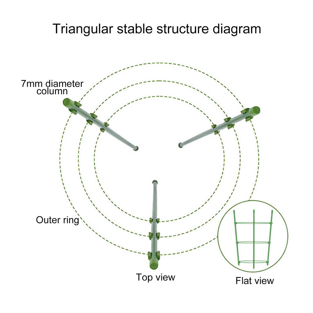 45cm/60cm/75cm Plants Climbing Frame Flower Stand Gardening Supplies Plant Climbing Rack Plant Potted Support Frame Plant Pot