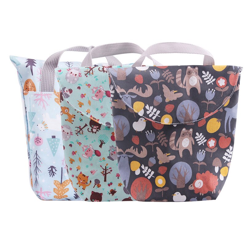 Baby Windel Lagerung Tasche Wasserdicht Nass Trockenen Windel Organizer wiederverwendbar Drucke Mumie Lagerung Reise Windel Windel Tasche