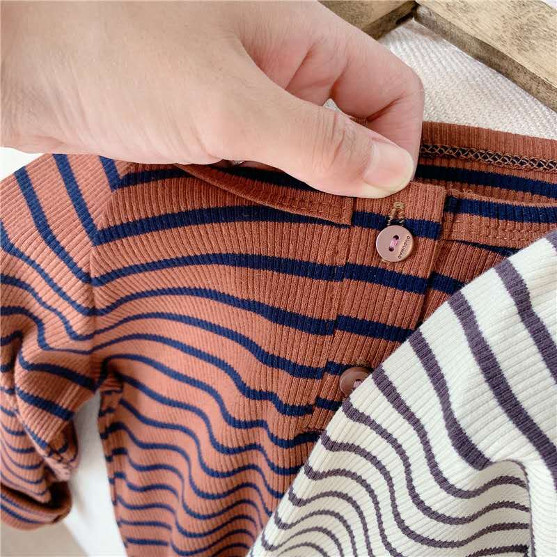 T-shirt à manches longues pour enfants, T-shirt porté à même la peau, coréen, garçons et filles, d'automne,
