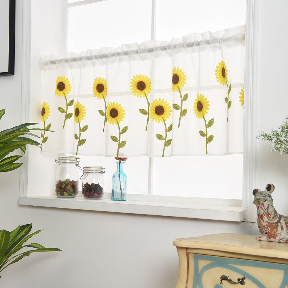 yarn curtain tulle curtains for windows for the living room kitchen modern window treatments voile curtain Drape Valance SD: Default Title
