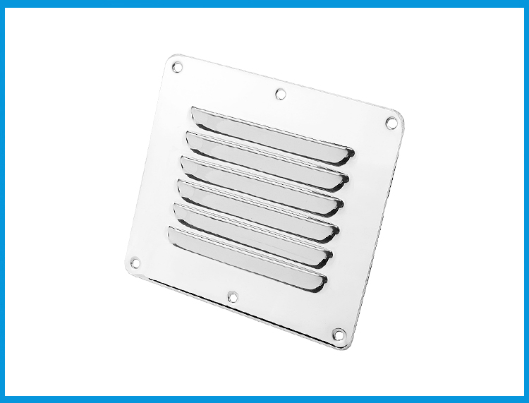 Marine Grade Stainless Steel 316 Boat Marine Square Air Vent Louver Vent Grille Ventilation Louvered Ventilator Grill Cover