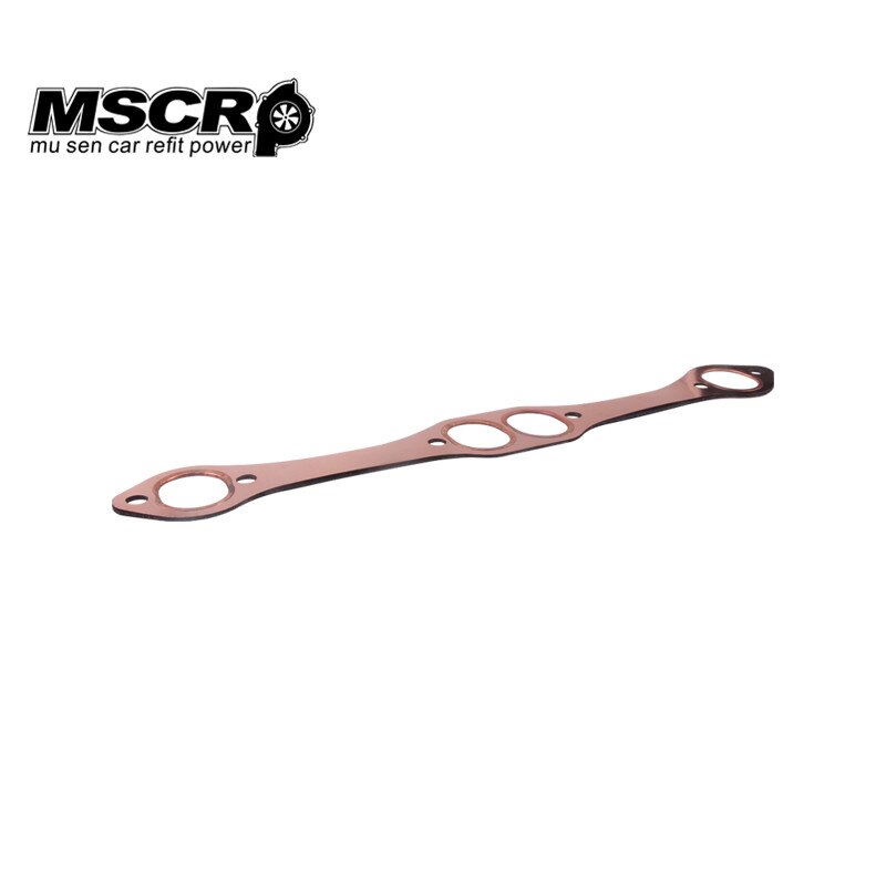 Oval Port Copper Header Exhaust Gaskets Chevy SB 327 305 350 383 Reusable