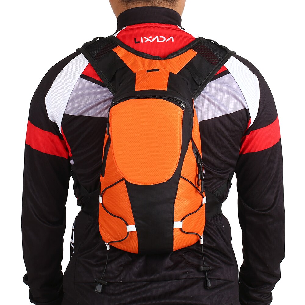 5L Lightweight USB Rechargeable Reflective Backpack with LED Signal Light Outdoor Sport Safety Bag Gear for Cycling Jogging