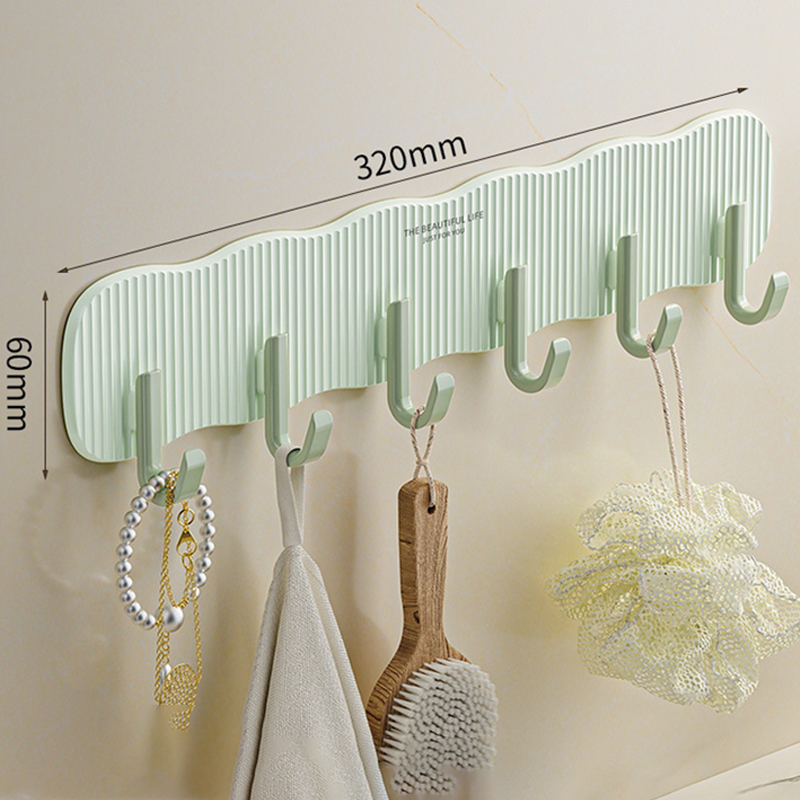 Crochet de suspension de porte pour dortoir à plusieurs rangées, avec murs adhésifs forts, cuisine et salle de bains, sans crochets de perçage, Organization de la maison