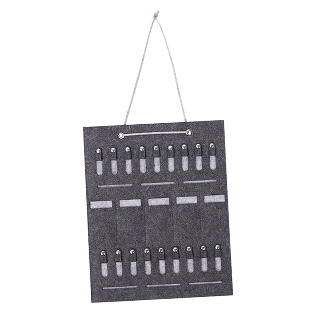 Wall Mount Hanging Eyeglasses Jewelry Storage Display Holder Organizer: Light Gray