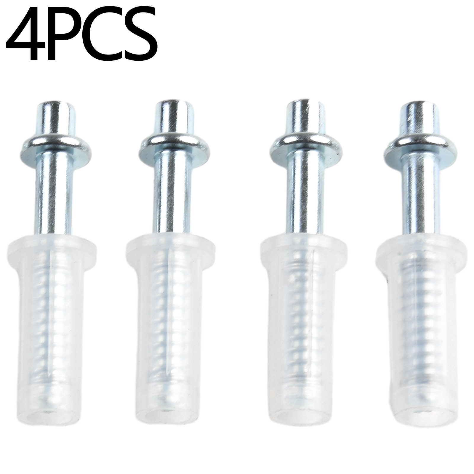 4PCS Bifold Door Top Guide Wheels Plastic For Closets Pantries Laundry Rooms Stainless Steel Bifold Door Top Pivot Hinge: WHITE