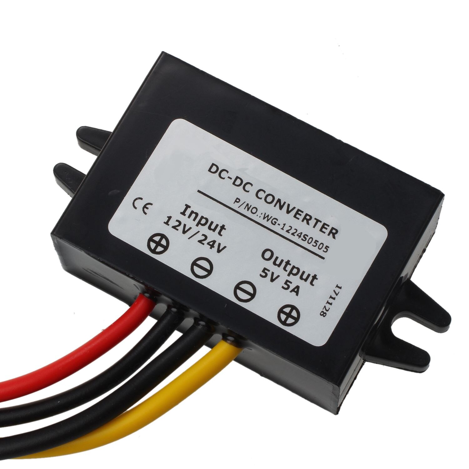 Cc/cc cc 12 V/24 V abaisseur au transformateur de puissance cc 5V 5A 25W
