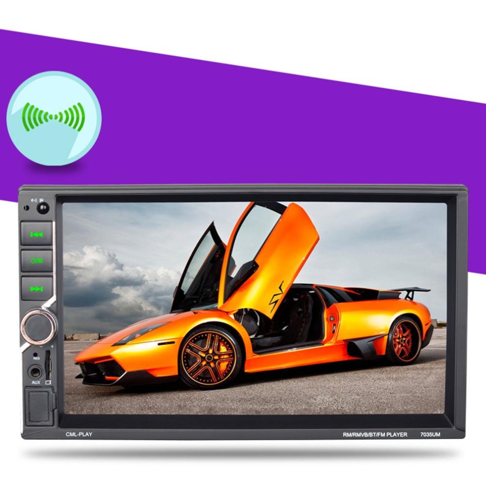7 Inch Big Screen Car Player Mp5 Wireless Call Driving Recorder Reversing Image Fm Dual Camera Car Player with camera