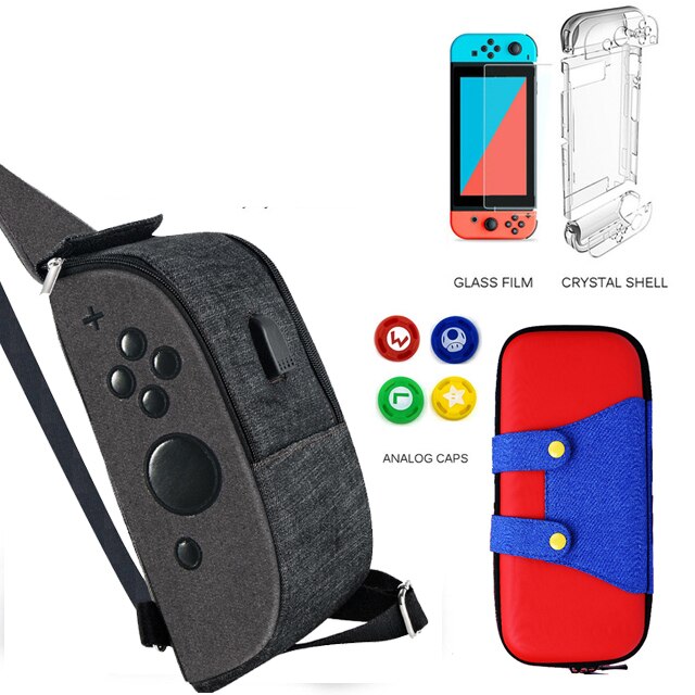 Per Nintend Interruttore Crossbody Borsa Da Viaggio con Porta USB di Ricarica per Nintendo Switch di Console di Gioco Accessori di Caso di Immagazzinaggio: G