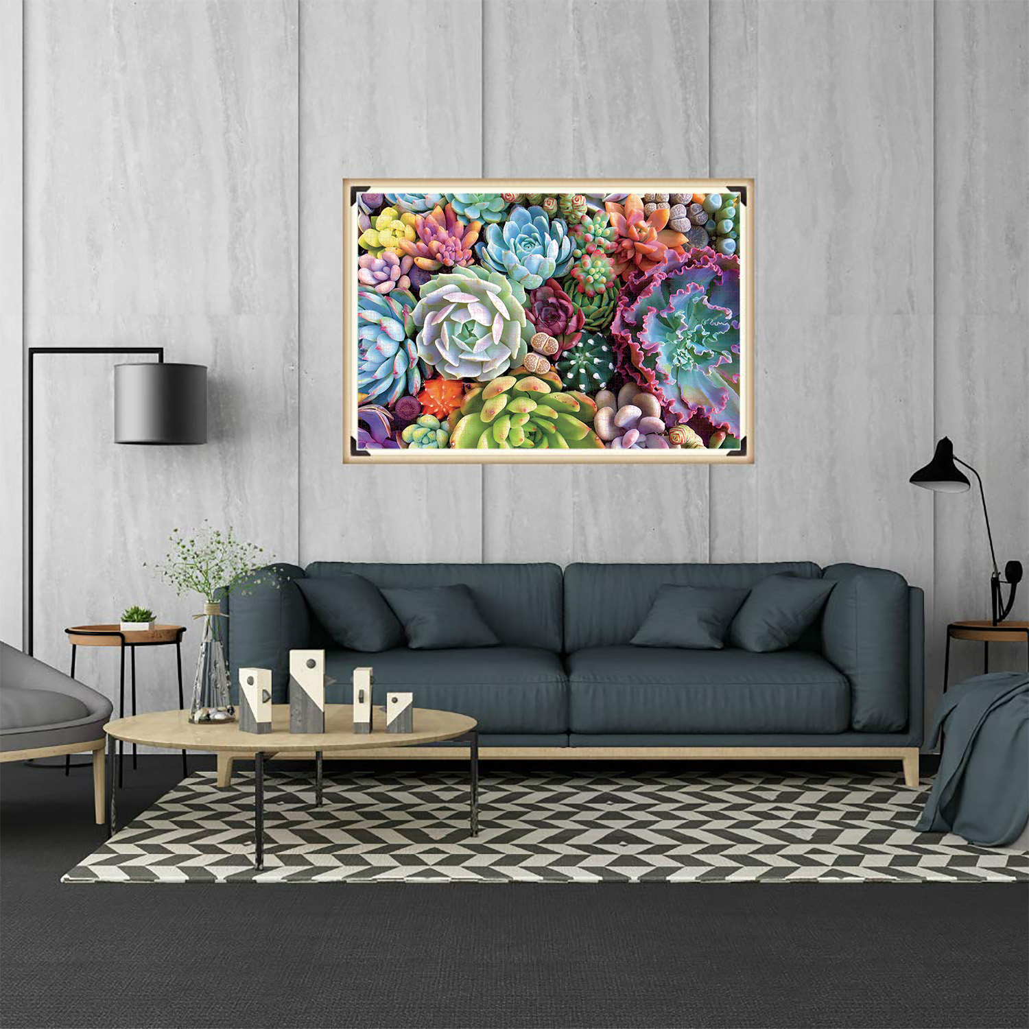 1000 sztuk sukulenty Puzzle Home Decor dorośli Puzzle gry rodzinne zabawa puzzle podłogowe zabawki edukacyjne dla dzieci