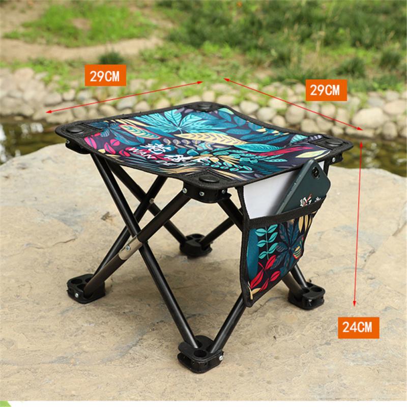 Chaise de pêche Maza, capacité de charge de 150kg, résistante à l&#39;usure, Camping en plein air, pliante, Ultra légère, Art, croquis, tabouret carré, Portable