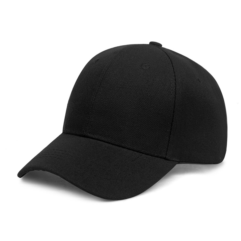 Solid Baseball Cap Goedkope Dames Heren Zomer Herfst Lente Zonneklep Hoeden Gele Caps: Black