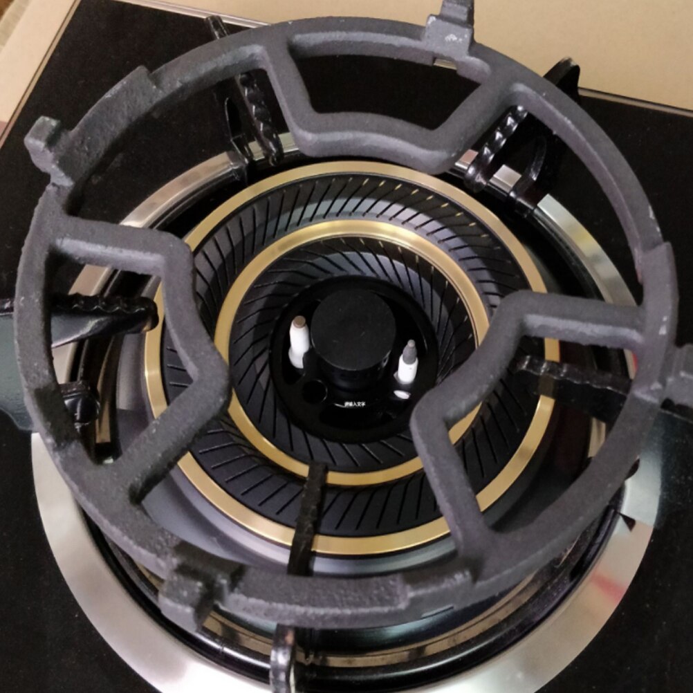 Universal Cast Iron Wok Pan Support Rack Stand for Burner Gas Stove Hobs Cooker (Black)