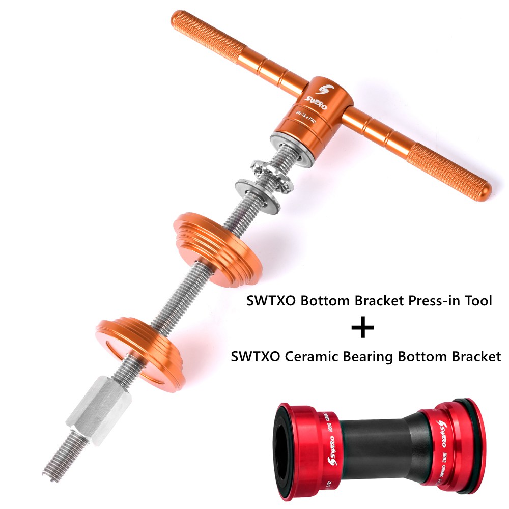 SWTXO Bike Headset Cup and Bottom Bracket Press Installation Tool Bicycle Headset Press-in Tool Bearing Installer Repair Tools: Tool n SWTXO BB92 RD
