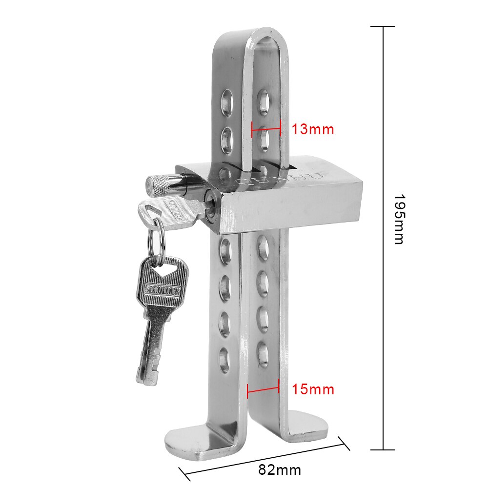 Auto Brake Pedal Lock Car Clutch Lock Universal Car Accessories Steel Stainless Throttle Accelerator Security Anti-Theft Tool